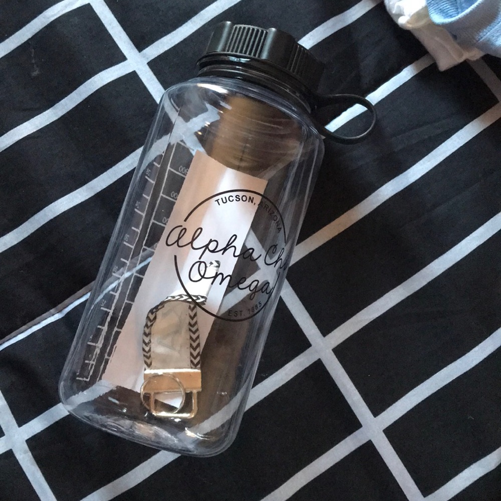Alpha Chi Omega reusable water bottle